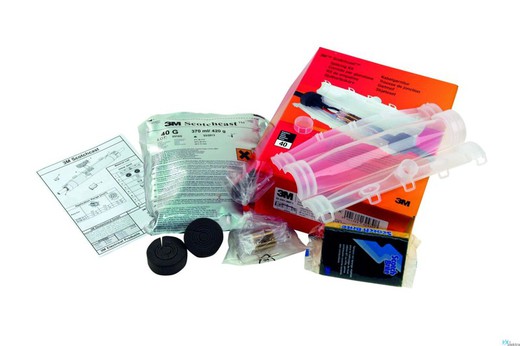 Kit d'épissage en résine 28-48 mm. Composé de polyuréthane à deux composants de haute qualité.
