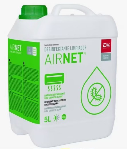 Airnet Pro 5L Limpiador Desinfectante Para Evaporadoras. Bactericida. Registro Nsf (D2).