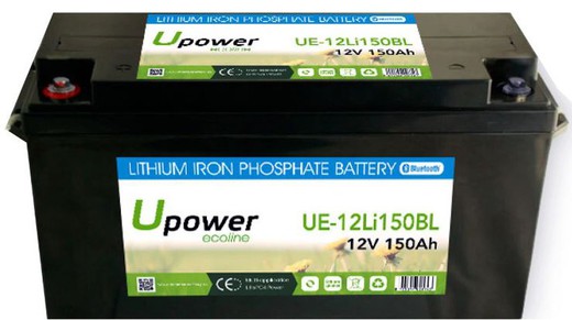 Batería de Litio monobloque de 12V carga universal y Bluetooth 150Ah 95%DOD