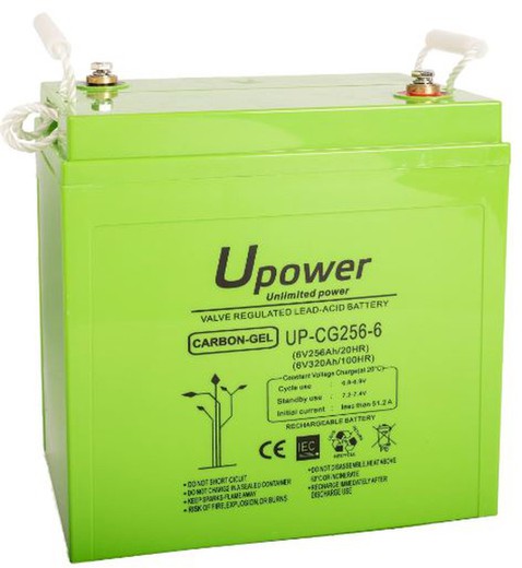 Batteria monoblocco CARBON GEL, chiusa senza manutenzione 250Ah C10 6V