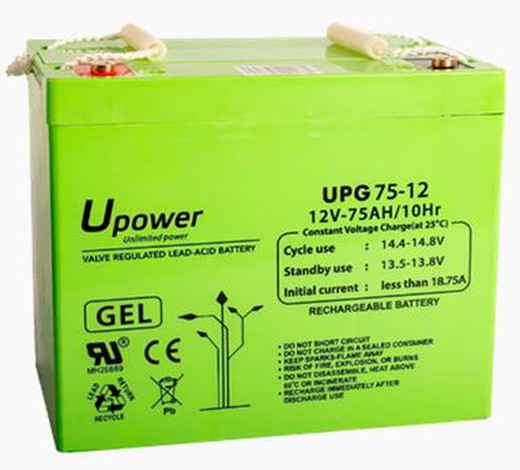 Monoblock battery, closed without maintenance 75Ah C10 12V