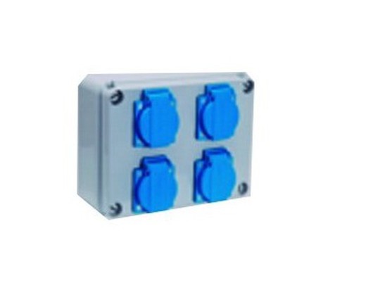 Combination Box 4 Schuko Sockets Without Fan
