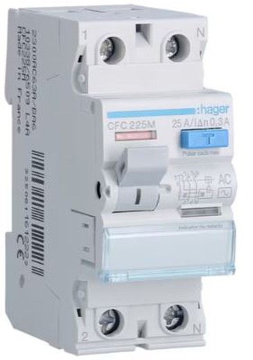 Diferencial 2P 25A 300Ma Tipo-Ac Hager