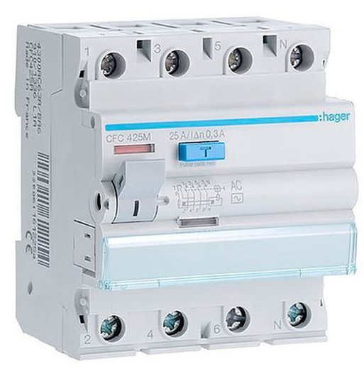 Diferencial 4P 25A 300Ma Tipo-Ac Hager