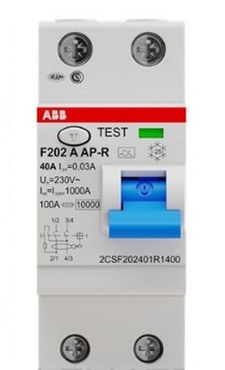Interruptor Diferencial Residencial/Terciario F202A 40A 30Ma-Ap