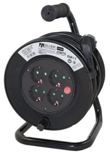 Multiplug Cable Reel 4 Outlets 25M