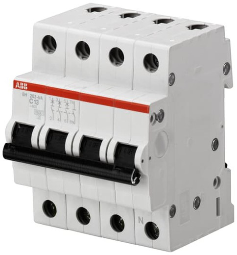 Interruptor automatico Sh203-C10Na 3P+N 10A C 6Ka