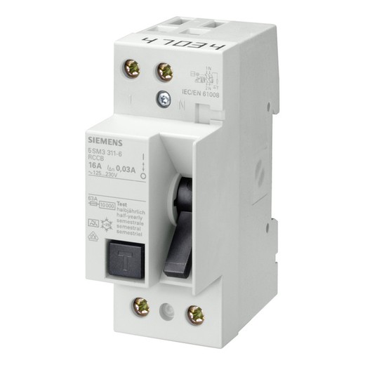 DIFFERENTIAL SWITCH 70 CLASS-A 2.5 MODULES 2 POLES 63A 300mA