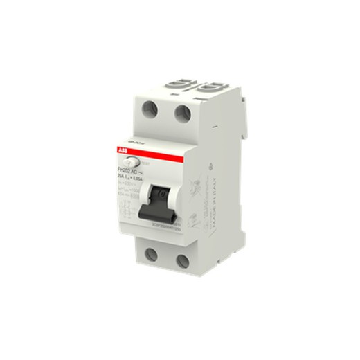 FH202 AC-25/0.03 Interruptor diferencial 2P Type AC 30 mA 2Csf202004R1250