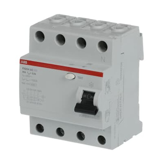 FH204 AC-25/0.3 Interruptor diferencial 4P Type AC 300 mA 2Csf204003R3250