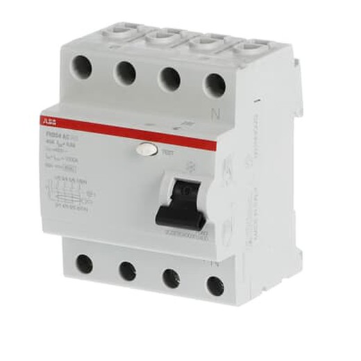 FH204 AC-40/0,3 interrupteur différentiel 4P Type AC 300 mA 2Csf204003R3400