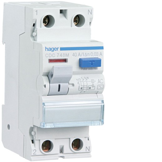 Interruptor Diferencial Tipo-Ac 2P 40A 30Ma