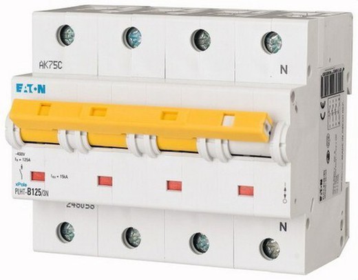 Interrupteur magnétothermique automatique 3P+N Plht-C125/3N