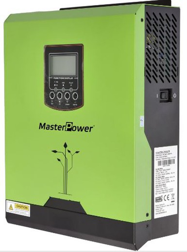 Inv-Charger Masterpower, 3000VA/24V, 40A MPPT regulator, Range (30VDC - 80VDC) Max PV 1000W
