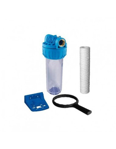 Kit Filtracion Cabel Compuesto de vaso contenedor, escuadra soporte, llave plástico y cartucho