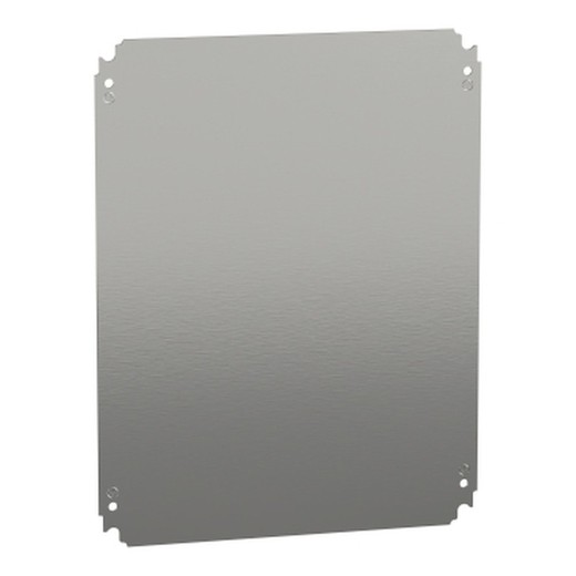 Placa de montaje metálica plana 500x400mm de acero galvanizado NSYMM54