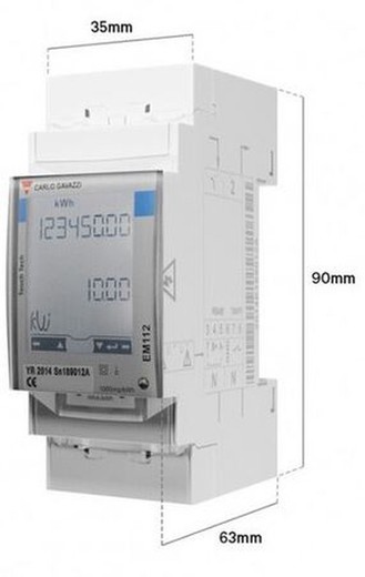 Medidor de energia (1 fase até 100A) Mtr-1P-100A