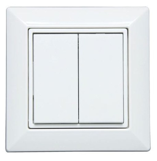 Inal00E1Mbrico Bouton-poussoir mural 013.B9 V00Eda Bluetooth série 1Y, 4 canaux, blanc