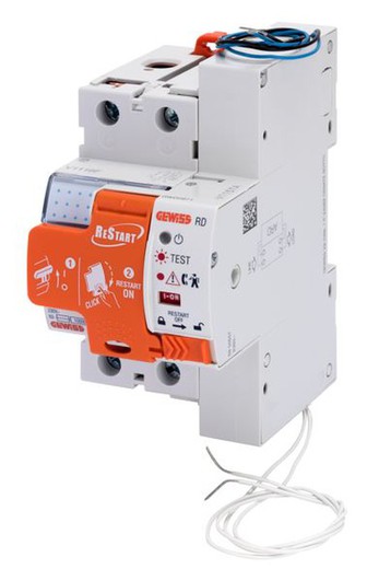 Reinicie Rd Pro - 2 Polos - Acoplado Com Rccb Idp - 4000C2 A Tipo A Idn=0,0300C2 A 23000C2 V - 3 Módulos Em 50