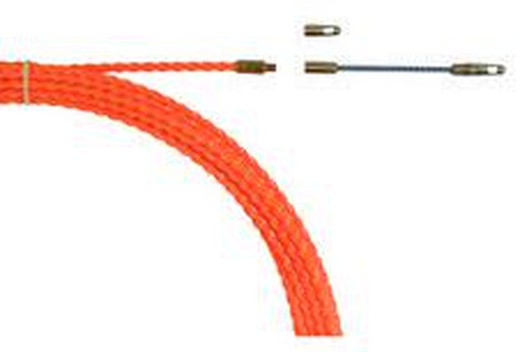 Sonde Polyester Hélicoïdale Diamètre 4,5 Filetage M5 Orange 15M