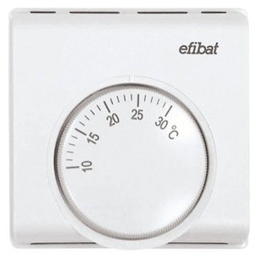 Analoger Thermostat mit Zweidrahtanschluss. Geschalteter Kontakt, Kälte/Wärme.