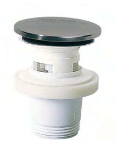 Válvula Quick-Clac com tampa de aço inoxidável para lavatório/bidê Cabel