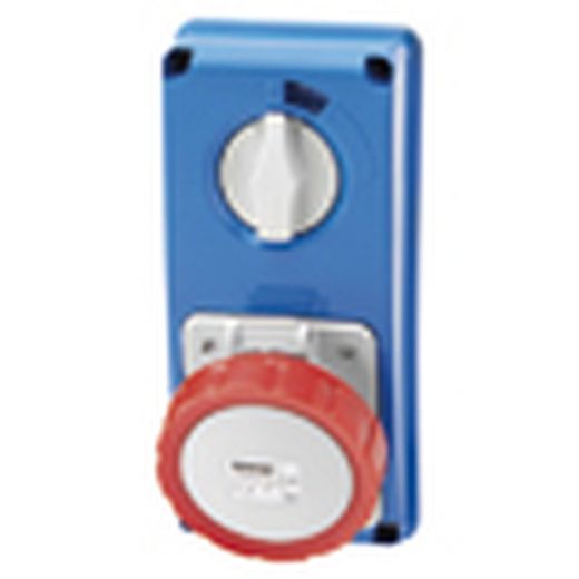 Base 32A 400V 6H Sbf, Gama: Serie Ib, Base Interbloqueada Iec 309.