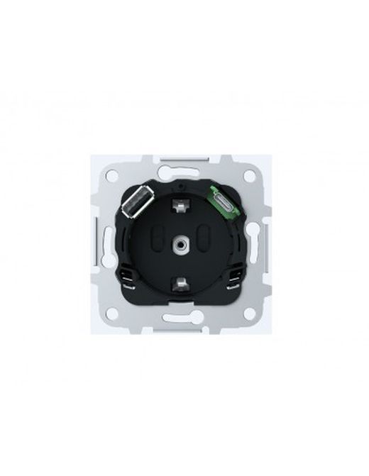Base Enchufe Schuko + Cargador Usb A+C 818
