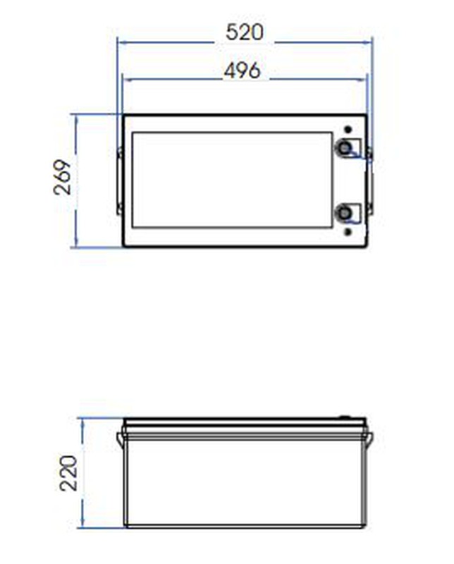 Batería litio LiFePo4 Upower Ecoline UE-12Li300BL 12V 300Ah