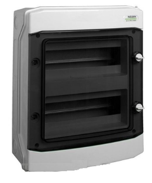 Caixa de distribuição de superfície IP65 36 módulos (3X12) Porta transparente