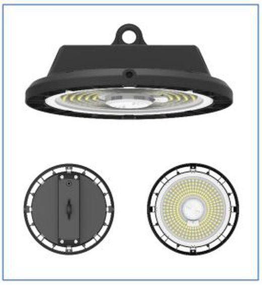 Campana Gema 2 Led 150W 4000K 90° 21750Lm Ø300*102Mm Negro