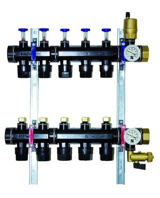 Colector Plástico Modular Eco Suelo Radiante CABEL con cauda