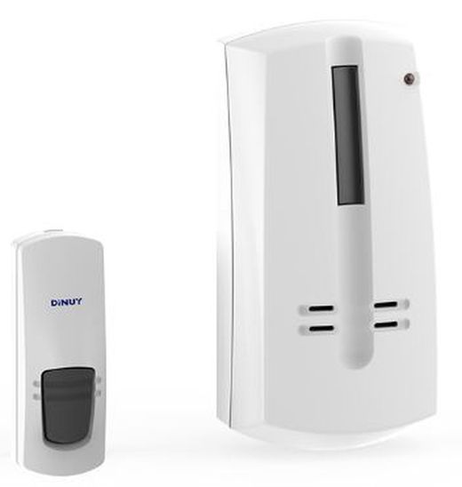 Conjunto De Timbre Receptor (Enchufable) + Pulsador Emisor ( Dinuy