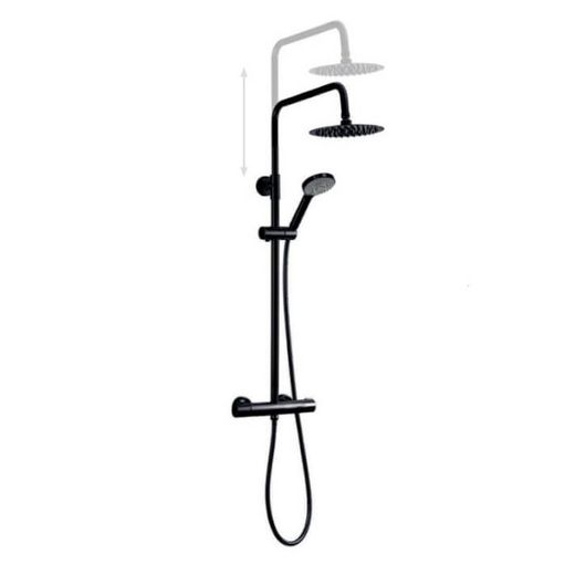 Conjunto Ducha Cabel Sfera Ther Black