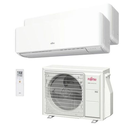 Conjunto Multisplit Inverter 2X1 R32 Asy25U2Mi-Km Wifi (Exterior 40) Fujitsu