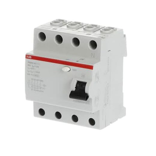 FH204 AC-63/0.3 Interruptor diferencial 4P Type AC 300 mA 2Csf204003R3630