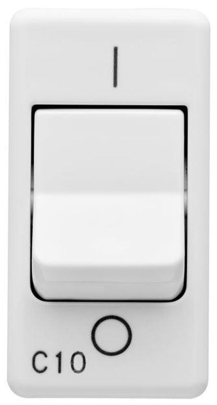 Interruptor Automático Magnetotérmico 230V Ac - 1P 10A 3Ka Curva C - 1 Módulo - System White