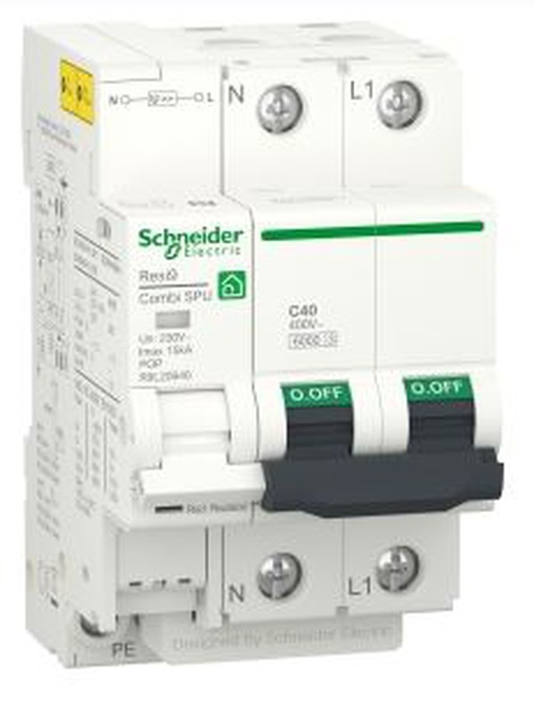 Interruptor magnetotérmico Schneider 25A 1P+N 4,5KA C 1 módulo